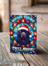 Newfoundland in a Santa Hat Christmas Card
